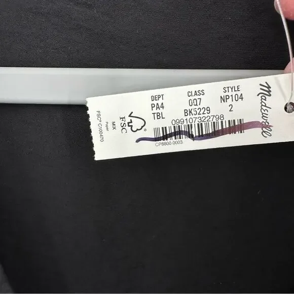 Madewell “The Ariana”  Black Midi Dress - Picture 5 of 13